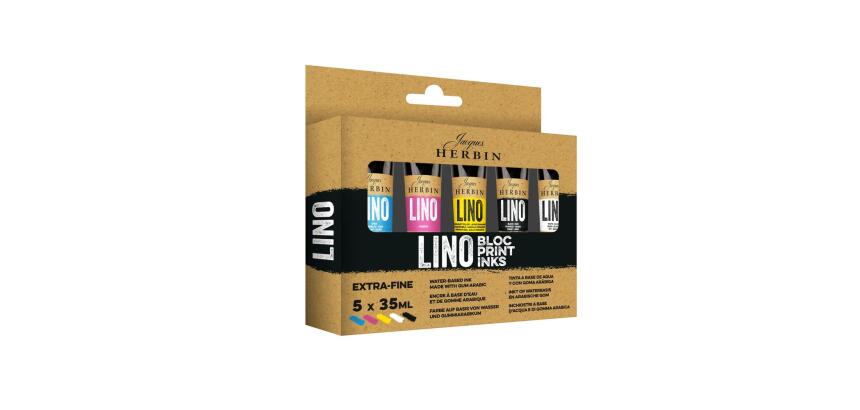 SET 5 ENCRES DE LINOGRAVURE EXTRA-FINES EN 35ml - Assortis