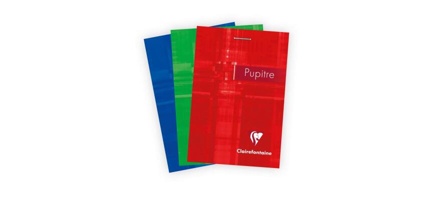 Bloc Pupitre agrafé en-tête A7160 pages détachables petits carreaux - Assortis