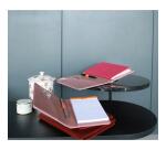 Rhodiarama livret porte-bloc N°13 pour bloc ou carnet format A6 - Lie de vin