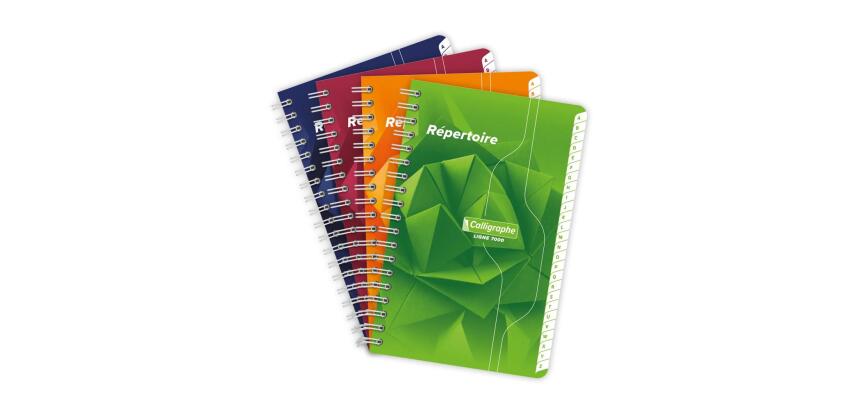 Répertoire reliure intégrale 7000 11x17 cm 180 pages petits carreaux 70 g - Assortis