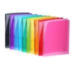 Classeur 4 anneaux 15mm IDERAMA PP polypropylène 5/10e - A4 - Couleurs assorties