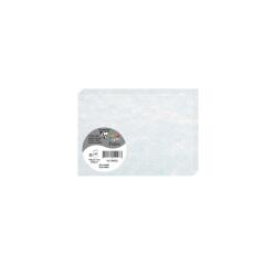 Gemarmerd papier, Pak van 25 gevouwen kaarten Pollen 110x155mm 180gm2 - Blauw gemarmerd