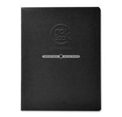 Crok'Book carnet piqué 20F 17x22cm 120g papier noir F - Noir