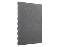 Cahier reliure intégrale Age Bag A4 100 pages ligné + marge - Gris