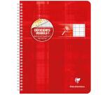 Cahier reliure intégrale déficients visuels 17x22cm 100 pages grands carreaux noirs 2,5mm agrandis 10x10 Couleur aléatoire - Assortis