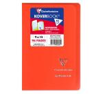 Carnet piqué Koverbook 9x14cm 96 pages petits carreaux couverture polypropylène transparent - Assortis