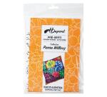 Coussin 100% soie - 40x40cm Succulentes - Blanc