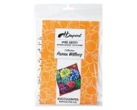 Coussin 100% soie - 40x40cm Succulentes - Blanc