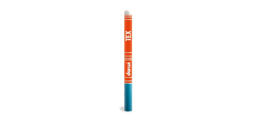 DARWI Marqueur Peinture Textile Pointe Conique Fine 1mm - Bleu