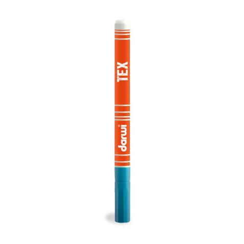 DARWI Marqueur Peinture Textile Pointe Conique Fine 1mm - Bleu