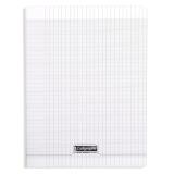 Cahier piqué 8000 POLYPRO A4 192 pages grands carreaux 90 g - Incolore