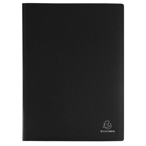 Carpetas de fundas Polipropileno Opak semi-rígido 5/10º - (Vistas: 40 Fundas: 20) - 24x32 cm para A4 - Negro