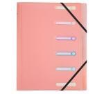 Clasificadores con 3 solapas ventanas troqueladas Chromaline Pastel - Tamaño: 25x32 cm para: A4 - Colores surtidos