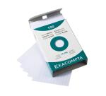 Estuche Exacompta de 100 fichas Exacompta cartulina bristol - horizontal sin taladro 74x105mm - Blanco