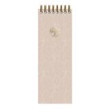 Inspire, Liste, Bloc reliure intégrale en-tête 7,5x21 cm, 80 feuilles, imprimé, ass.