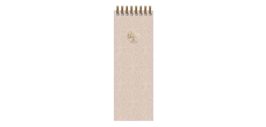 Inspire, Liste, Bloc reliure intégrale en-tête 7,5x21 cm, 80 feuilles, imprimé, ass.