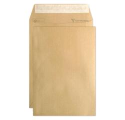 Boite de 500 Pochettes Kraft Milleraies Brun B5-176x250 mm - Auto-Adhésives - 90g/m2 - Brun