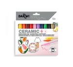DARWI Marqueur Peinture sur Céramique à Froid Pointe Conique Fine 2mm - Assortis