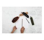 Flying Spirit trousse en cuir Triangulaire 18x4x4cm - Kaki