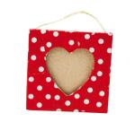 Mini cadre coeur 8x8cm - Kraft