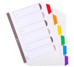 Separadores Separadores neutros con pestañas reforzados - Blanco - Blanco