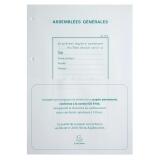 Recharge A4 pour reliures registres - 100 feuillets perforation 4 trous - Blanc