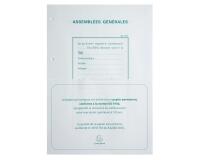 Recharge A4 pour reliures registres - 100 feuillets perforation 4 trous - Blanc