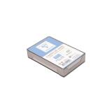 Boite de 100 Cartes de Visite Bristol Blanc Uni 82x128 mm - 220g/m2 - Blanc