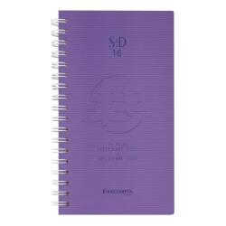 Agenda de poche SAD 16S Linicolor 9 x 16 cm Semainier Septembre 2025 à Décembre 2026 - 16 mois. - Violet