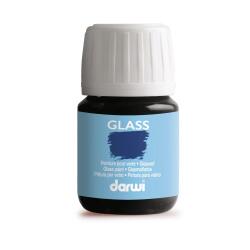 DARWI Flacon de 30 ml de Peinture sur Verre - Noir