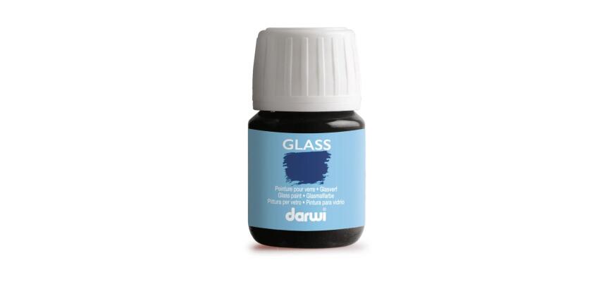 DARWI Flacon de 30 ml de Peinture sur Verre - Noir