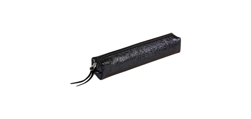 CÉLESTE CUIR Trousse SLIM 4x2,5x19,5 cm Lazer Bleu