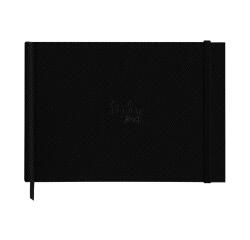 Rhodia Touch Watercolor Book, papier grain fin 100% coton 300g - A4 paysage, 40 pages - Noir