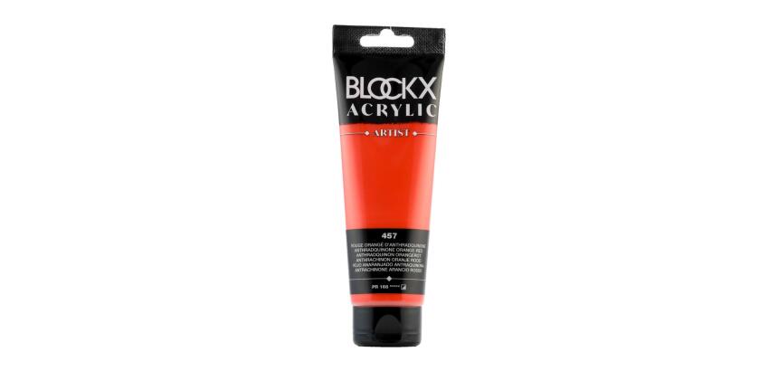 Peinture acrylique fine tube 120ml - Rouge orangé d'anthraquinone