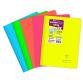 Cahier reliure intégrale enveloppante Koverbook Neon A4 160 pages petits carreaux + marge couverture polypropylène opaque - Assortis
