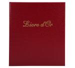 Livre d'or Balacron avec titre 140 pages blanches - 21x19 cm vertical - Couleurs assorties