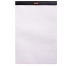 Bloc agrafé Rhodia N°19 21x31,8 cm 80 feuillets uni 80g - Noir