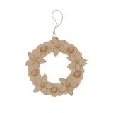 Couronne de fleurs 2x29x29cm - Kraft