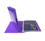 Classeur 2 anneaux plastifié Exacompta Crystal colours A4 - Dos 2 cm couleurs assorties