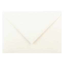 20 enveloppes C6 (114x162mm) Vélin pur coton gommées - Crème