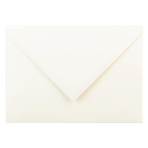 20 enveloppes C6 (114x162mm) Vélin pur coton gommées - Crème