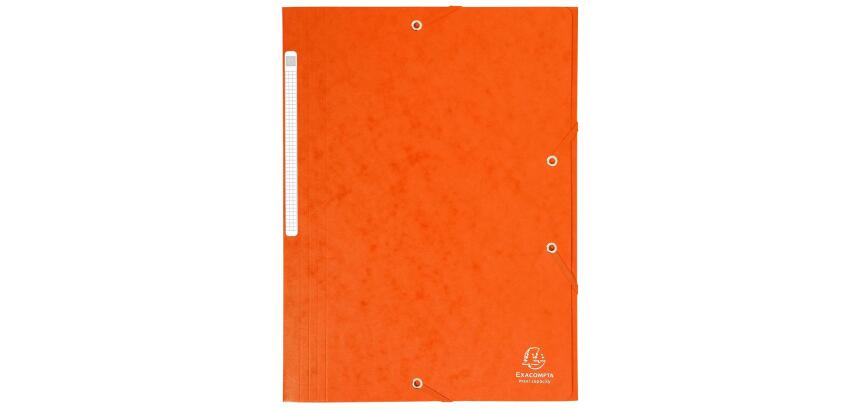 Chemise à élastiques Maxi capacity carte lustrée 425gm2 - A4 - Orange