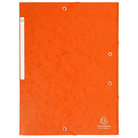 Carpeta Exacompta con gomas Maxi capacity cartulina lustrada 425 grs Nature Future - A4 - Naranja