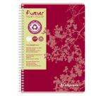 Cahier reliure intégrale FOREVER A4 180 pages ligné 80 g - Rouge