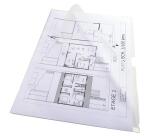 Sachet de 10 pochettes coin polypropylène rigide haute résistance 20/100e - A3 vertical - Cristal