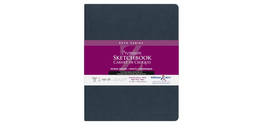 Zeta Series carnet souple 26F 20,3x25,3cm 270g - Blanc
