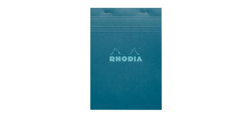 Bloc agrafé Rhodia Couleurs Paon N°16 A5 14,8 x 21 cm - Paon
