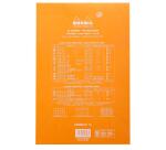 dotPad - bloc agrafé Rhodia N°19 21x31,8 cm dot 80 feuillets 80g - Orange