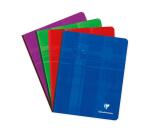 Cahier brochure dos toilé 16,5x21cm 192 pages petits carreaux + marge - Assortis