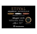 Etival Noir bloc collé 1 côté 15F 10x15cm 300g double grain